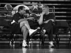 Coach K and Jerry Colangelo at the USA Senior Mens National Team practice