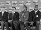 Jerry Colangelo, Coach K, Carmelo Anthony and Dwayne Wade